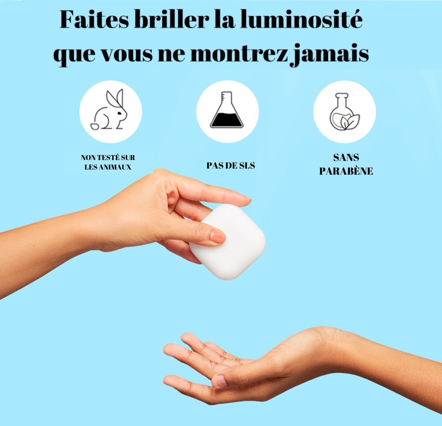 Savon pour la peau à l'acide kojique et au glutathion