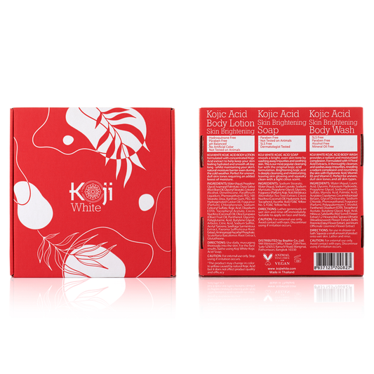Coffret haut de gamme - Gel douche, barre de savon et lotion pour le corps