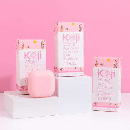 Savon éclaircissant pour la peau à l'acide kojique et au collagène