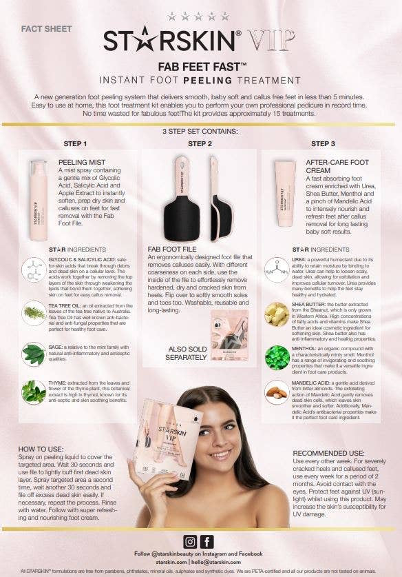 Exfoliating foot treatment