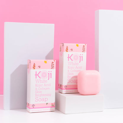 Savon éclaircissant pour la peau à l'acide kojique et au collagène