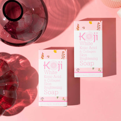 Savon éclaircissant pour la peau à l'acide kojique et au collagène