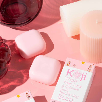 Savon éclaircissant pour la peau à l'acide kojique et au collagène